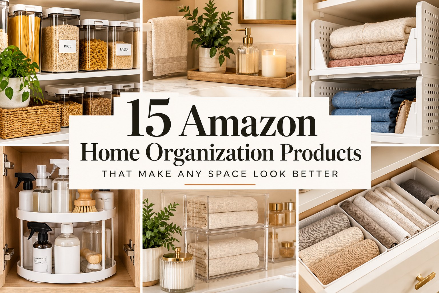 15 Amazon home organization products for the kitchen, bathroom, closet, and pantry