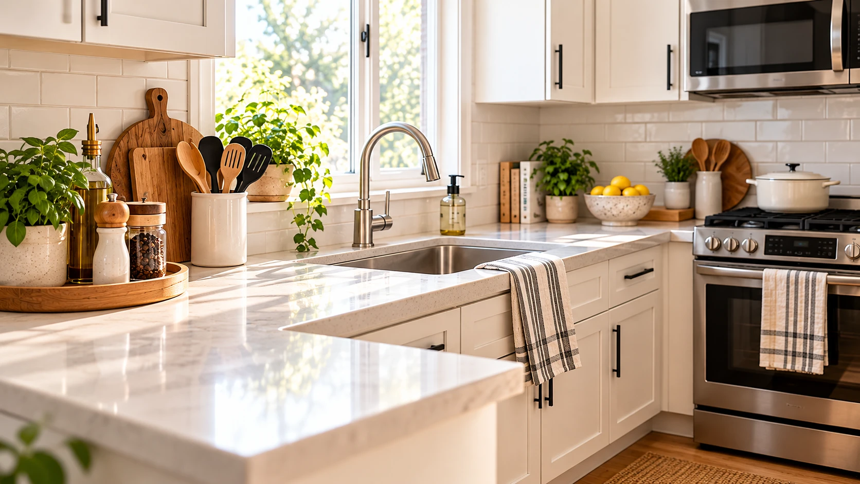How to Keep Kitchen Counters Clutter-Free in a Small Kitchen