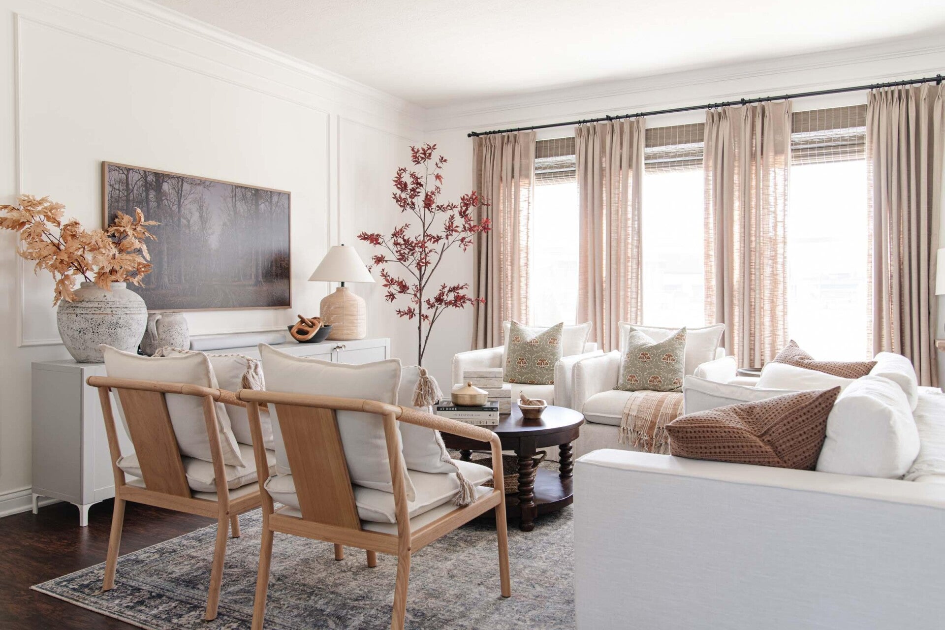 Style with Wood and Woven Accents